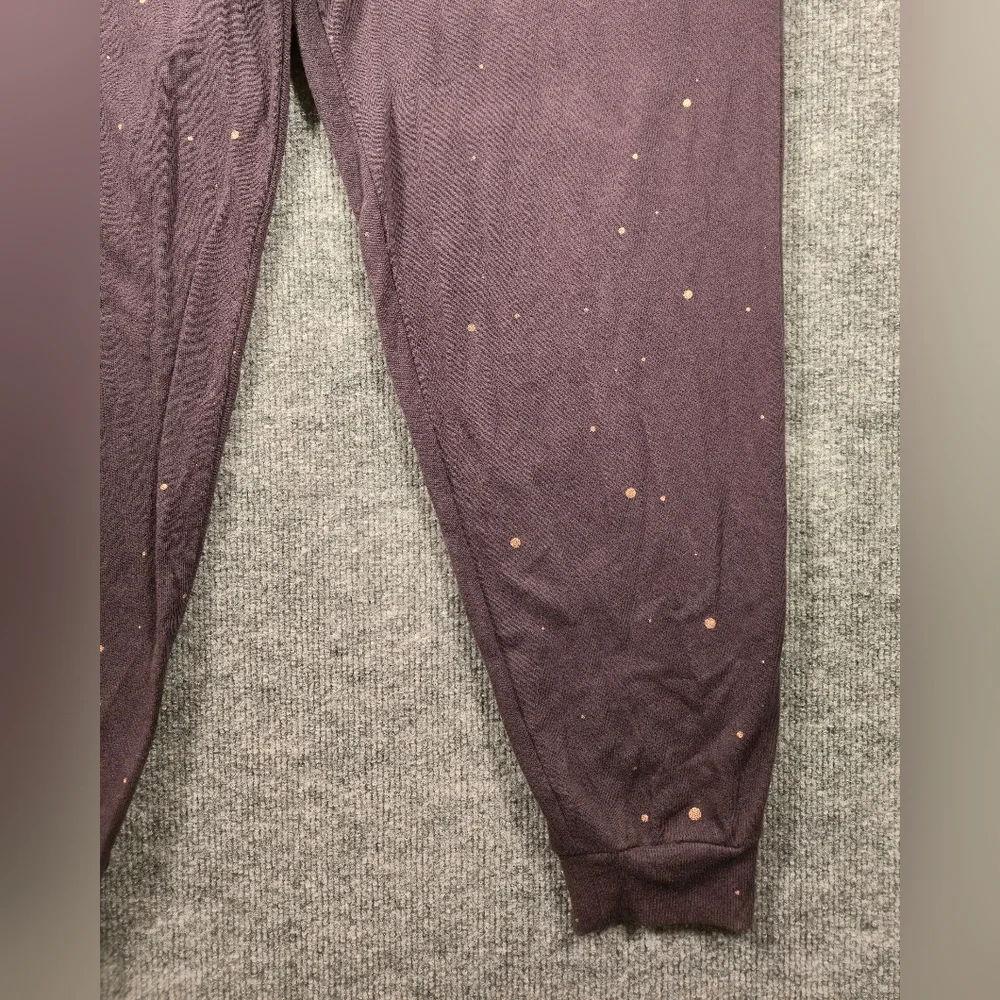 Peloton Rose Gold Speckled Athleisure Jogger Sweatpants L Metallic Paint‎ Drip